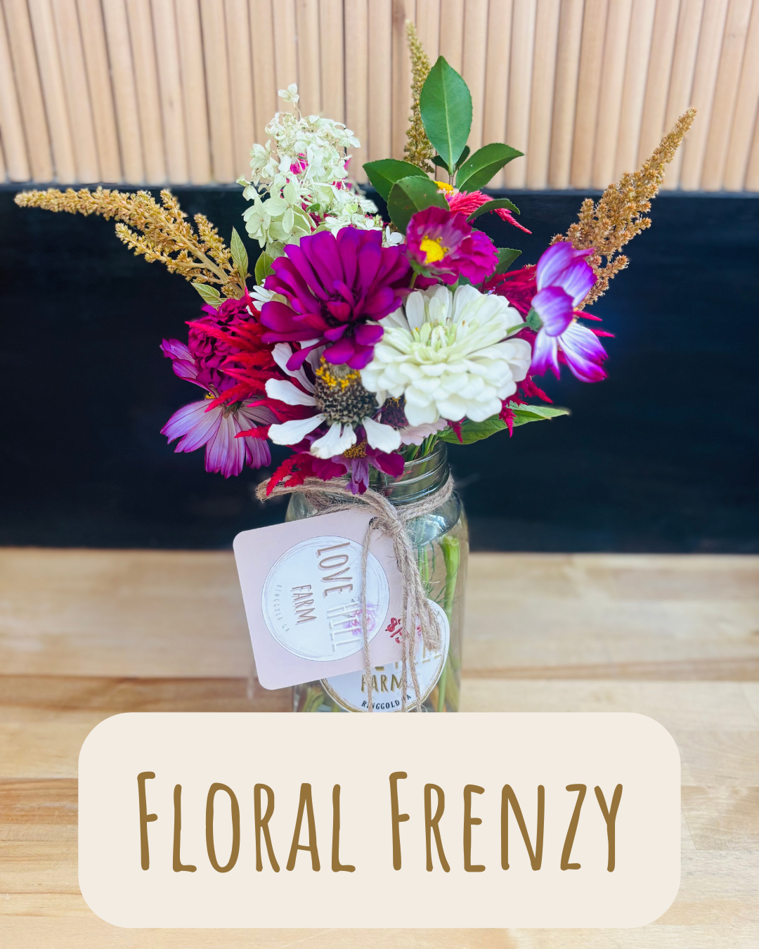 Seasonal Cut Bouquet with Jar