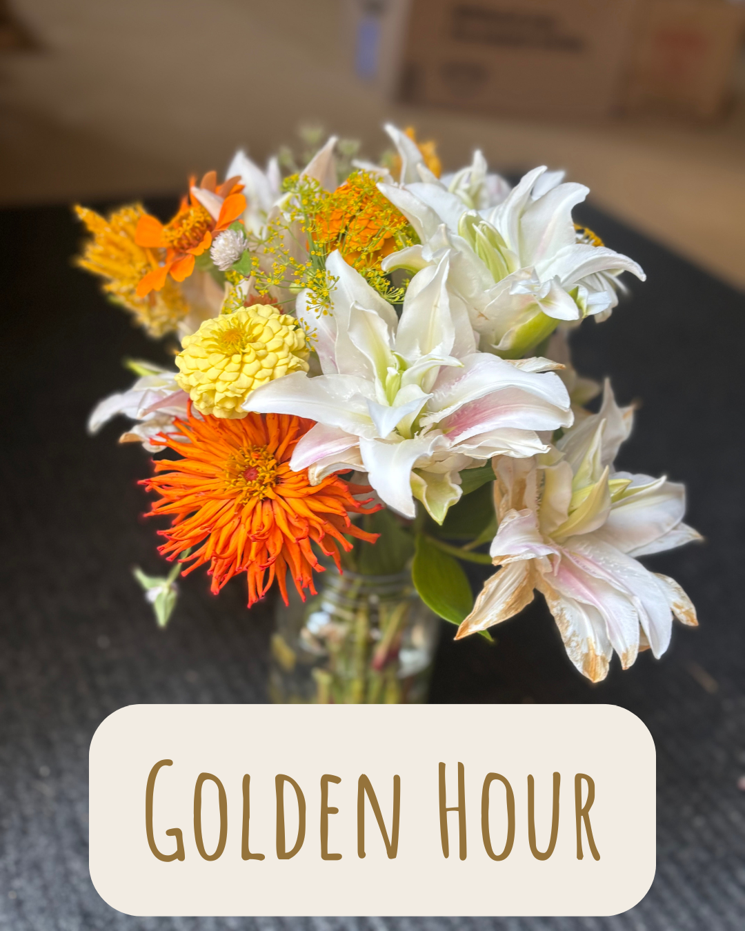 Seasonal Cut Bouquet with Jar
