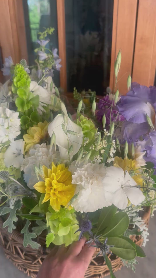 Seasonal Cut Bouquet with Jar